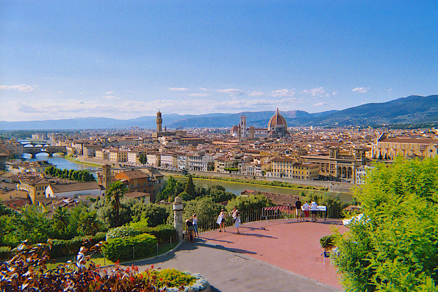 Panoramic view of Florence and its magnificent Duomo by Brunelleschi