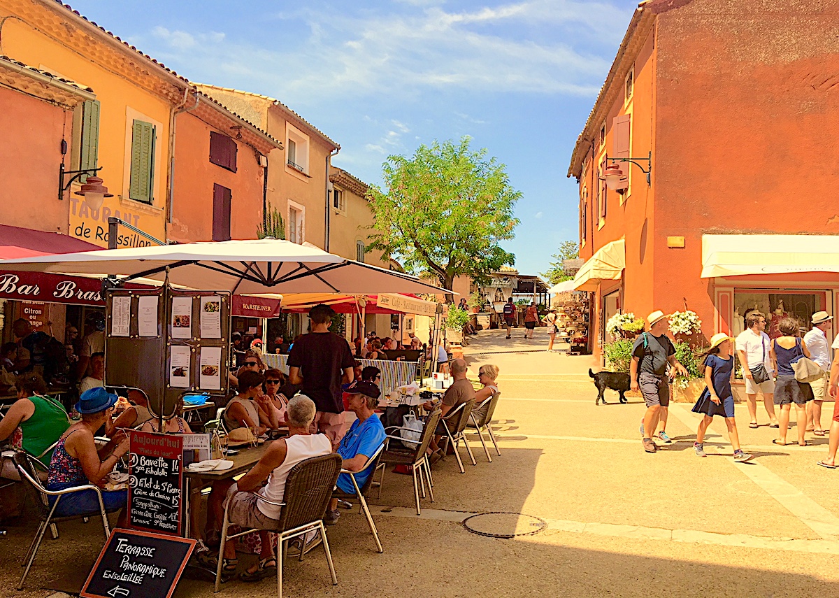 Linger over fresh salad, olive tapenade and charcuterie in Provence